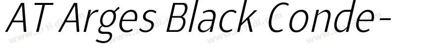AT Arges Black Conde字体转换 AT Arges Black Conde字体转换
